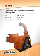 Jensen A141 XL ZKX Operating Instructions Manual preview