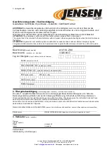 Предварительный просмотр 9 страницы Jensen A141 XL ZKX Operating Instructions Manual