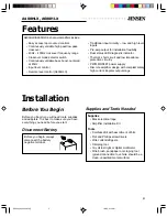 Предварительный просмотр 3 страницы Jensen A400HLX Installation And Operation Manual