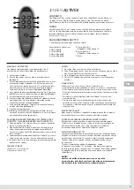 Предварительный просмотр 11 страницы Jensen AQTIVE II Assembly And Instructions For Use