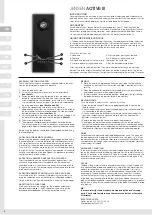 Preview for 4 page of Jensen Aqtive III Assembly And Instructions For Use