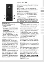 Preview for 5 page of Jensen Aqtive III Assembly And Instructions For Use