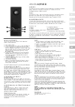 Preview for 11 page of Jensen Aqtive III Assembly And Instructions For Use