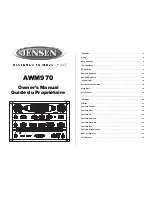 Preview for 1 page of Jensen AWM970 Owner'S Manual