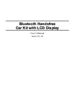 Предварительный просмотр 1 страницы Jensen BT-390 User Manual