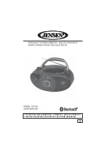 Jensen CD-560 User Manual предпросмотр