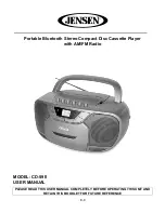 Предварительный просмотр 1 страницы Jensen CD-590 User Manual