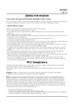 Preview for 5 page of Jensen CDR171 Installation & Owner'S Manual