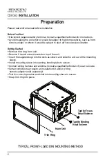 Preview for 2 page of Jensen CDR362 Installation & Owner'S Manual