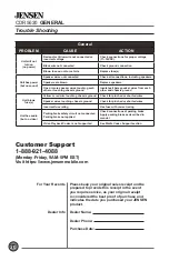 Preview for 20 page of Jensen CDR5620 Installation & Owner'S Manual