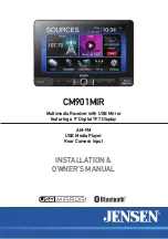 Jensen CM901MIR Installation & Owner'S Manual preview