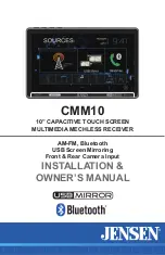 Jensen CMM10 Installation & Owner'S Manual preview