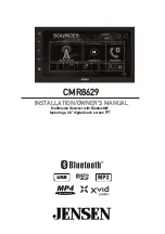 Jensen CMR8629 Installation & Owner'S Manual preview