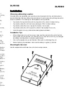 Preview for 4 page of Jensen DLP2500 Owner'S Manual