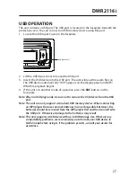 Предварительный просмотр 27 страницы Jensen DMR2116i Owner'S Manual