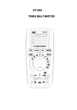 Предварительный просмотр 1 страницы Jensen DT-985 Manual