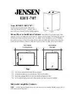 Preview for 1 page of Jensen EHT-707 Manual