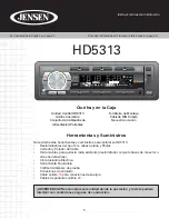 Preview for 5 page of Jensen HD5313 Installation Manual