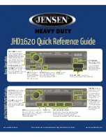 Preview for 18 page of Jensen Heavy Duty JHD1620 Installation And Operation Manual