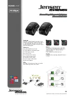 Jensen Home:Link 314 Datasheet предпросмотр