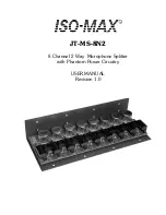 Jensen Iso-Max JT-MS-8N2 User Manual предпросмотр