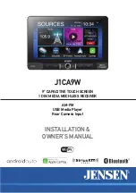 Jensen J1CA9W Installation & Owner'S Manual предпросмотр