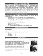 Preview for 5 page of Jensen JBD-400 User Manual