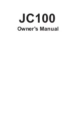 Предварительный просмотр 1 страницы Jensen JC100 Owner'S Manual