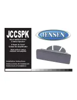 Jensen JCCSPK Installation Instructions Manual preview