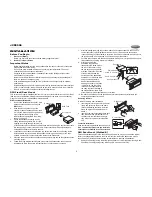 Предварительный просмотр 3 страницы Jensen JCD3006 Installation And Operation Manual