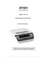 Jensen JCR-150 Instruction Manual предпросмотр