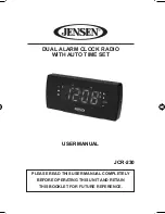 Jensen JCR-230 User Manual preview