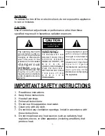 Preview for 2 page of Jensen JCR-265 User Manual