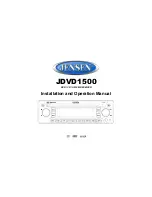 Jensen JDVD1500 Installation And Operation Manual preview