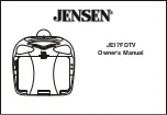 Предварительный просмотр 1 страницы Jensen JE17FDTV Owner'S Manual