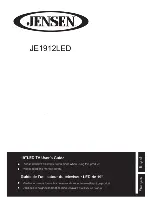 Jensen JE1912LED User Manual preview