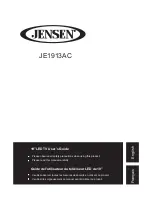 Предварительный просмотр 1 страницы Jensen JE1913AC User Manual