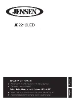 Предварительный просмотр 1 страницы Jensen JE2212LED User Manual