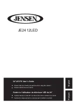 Preview for 1 page of Jensen JE2412LED User Manual