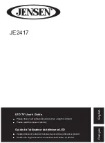 Preview for 1 page of Jensen JE2417 User Manual