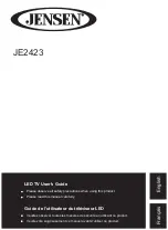 Preview for 1 page of Jensen JE2423 User Manual