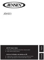 Preview for 1 page of Jensen JE4023 User Manual