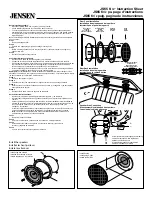 Preview for 1 page of Jensen Jensen JS65 Instruction Sheet