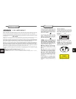 Предварительный просмотр 2 страницы Jensen JHT350 User Manual