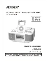 Jensen JiMS-210 Owner'S Manual preview