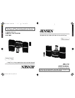 Preview for 1 page of Jensen JiMS-252i User Manual