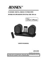 Предварительный просмотр 1 страницы Jensen JiSS-600i User Manual