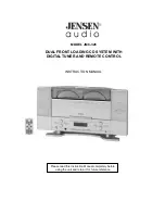 Preview for 1 page of Jensen JMC-326 Instruction Manual