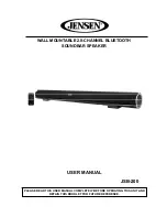 Предварительный просмотр 1 страницы Jensen JSB-200 User Manual