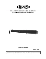 Preview for 1 page of Jensen jsbw-650 User Manual